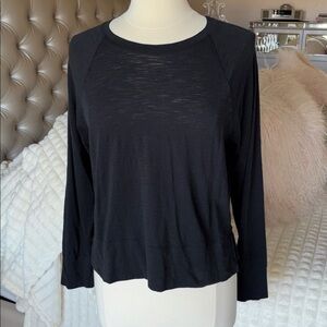 Athleta Blk Cotton Shirt